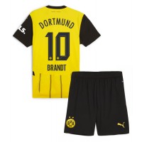 Borussia Dortmund Julian Brandt #10 Hjemmebanesæt Børn 2024-25 Kortærmet (+ Korte bukser)